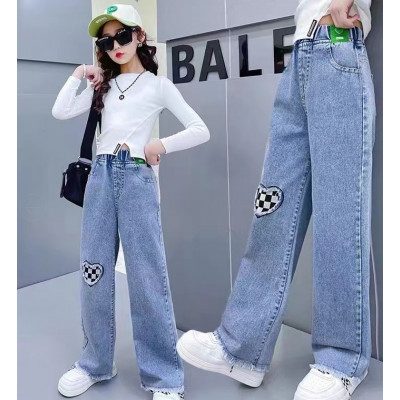 pants girls renneverate grid legwear love CHN 38 (101811) - celana anak perempuan (ONLY 4PCS) 